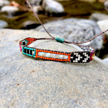 Load image into Gallery viewer, "Dream River” Labradorite, Turquoise, Ethiopian Opal, Spinel, and Seed Bead Dream Bracelet
