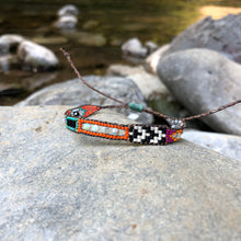 Load image into Gallery viewer, "Dream River” Labradorite, Turquoise, Ethiopian Opal, Spinel, and Seed Bead Dream Bracelet
