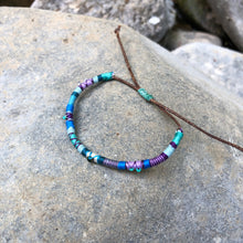 Load image into Gallery viewer, "Flow" Cotton with Pearl, Ethiopian Opal, and Turquoise Wanderlust Bracelet

