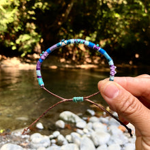 Load image into Gallery viewer, "Flow" Cotton with Pearl, Ethiopian Opal, and Turquoise Wanderlust Bracelet

