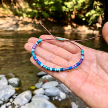 Load image into Gallery viewer, "Flow" Cotton with Pearl, Ethiopian Opal, and Turquoise Wanderlust Bracelet
