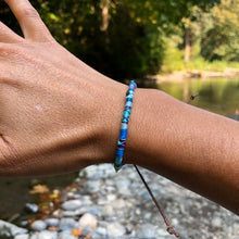 Load image into Gallery viewer, "Flow" Cotton with Pearl, Ethiopian Opal, and Turquoise Wanderlust Bracelet
