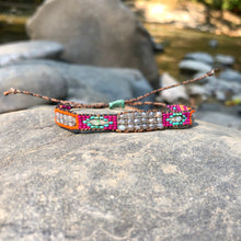 Load image into Gallery viewer, "Lyre River” Labradorite, Turquoise, Ethiopian Opal, and Seed Bead Dream Bracelet
