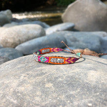 Load image into Gallery viewer, "Lyre River” Labradorite, Turquoise, Ethiopian Opal, and Seed Bead Dream Bracelet
