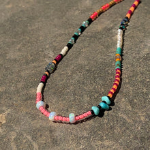 Load image into Gallery viewer, "September" Ethiopian Opal, Turquoise, Pearl, Labradorite, and Seed Bead Spirit Bracelet
