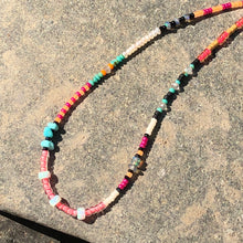 Load image into Gallery viewer, "September" Ethiopian Opal, Turquoise, Pearl, Labradorite, and Seed Bead Spirit Bracelet
