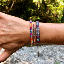 Load image into Gallery viewer, "Chinook" Turquoise Stone, Ethiopian Opal, and Seed Bead Spirit Bracelet
