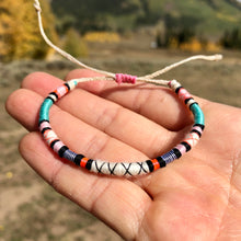 Load image into Gallery viewer, "Wind Rider" Cotton Wanderlust Bracelet
