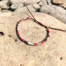 Load image into Gallery viewer, "Fire in the Sky” Cotton Wanderlust Bracelet
