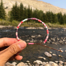 Load image into Gallery viewer, "Fire in the Sky” Cotton Wanderlust Bracelet
