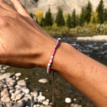 Load image into Gallery viewer, "Fire in the Sky” Cotton Wanderlust Bracelet
