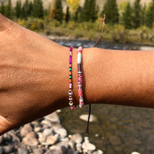 Load image into Gallery viewer, "Wild Sky" Ethiopian Opal, Turquoise, Glow Beads, and Seed Bead Spirit Bracelet
