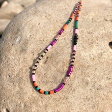 Load image into Gallery viewer, "Wild Sky" Ethiopian Opal, Turquoise, Glow Beads, and Seed Bead Spirit Bracelet
