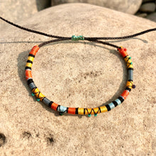 Load image into Gallery viewer, "Golden Wilderness" Cotton with Ethiopian Opal and Turquoise Wanderlust Bracelet
