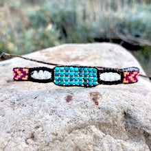 Load image into Gallery viewer, "Bohemian Dream” Turquoise, Pearl, and Seed Bead Dream Bracelet
