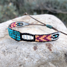 Load image into Gallery viewer, "Bohemian Dream” Turquoise, Pearl, and Seed Bead Dream Bracelet
