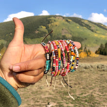 Load image into Gallery viewer, "Bohemian Dream” Turquoise, Pearl, and Seed Bead Dream Bracelet
