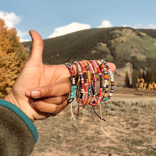Load image into Gallery viewer, "Life is Beautiful" Cotton Wanderlust Bracelet
