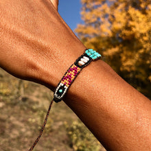 Load image into Gallery viewer, "Bohemian Dream” Turquoise, Pearl, and Seed Bead Dream Bracelet
