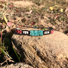Load image into Gallery viewer, "Bohemian Dream” Turquoise, Pearl, and Seed Bead Dream Bracelet
