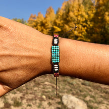 Load image into Gallery viewer, "Bohemian Dream” Turquoise, Pearl, and Seed Bead Dream Bracelet
