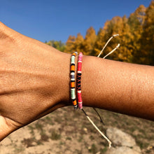 Load image into Gallery viewer, "Life is Beautiful" Cotton Wanderlust Bracelet
