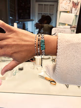 Load image into Gallery viewer, "It Was All a Dream” Turquoise, Pearl, and Seed Bead Dream Bracelet
