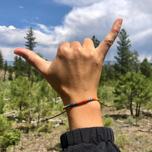 Load image into Gallery viewer, "Alpenglow" Cotton Wanderlust Bracelet

