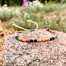Load image into Gallery viewer, "When the Sun Comes Out" Cotton Wanderlust Bracelet
