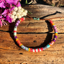 Load image into Gallery viewer, "Wander and Wonder" Cotton Wanderlust Bracelet
