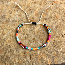 Load image into Gallery viewer, "Butterfly Effect" Fiber Threads with Pearl, Turquoise, and Opal Stone Wanderlust Bracelet
