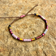 Load image into Gallery viewer, "Dreamweaver" Fiber Threads with Merino Wool Wanderlust Bracelet
