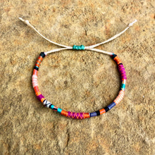 Load image into Gallery viewer, "Unicorn Dust" Fiber Threads with Opal Stone Wanderlust Bracelet
