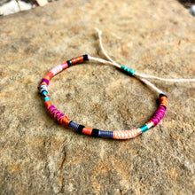 Load image into Gallery viewer, "Unicorn Dust" Fiber Threads with Opal Stone Wanderlust Bracelet
