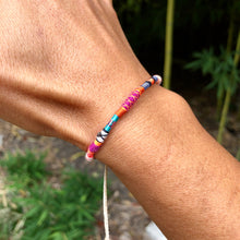 Load image into Gallery viewer, "Unicorn Dust" Fiber Threads with Opal Stone Wanderlust Bracelet
