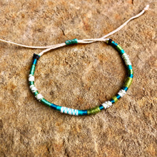 Load image into Gallery viewer, "Explore More" Fiber Threads with Merino Wool Wanderlust Bracelet
