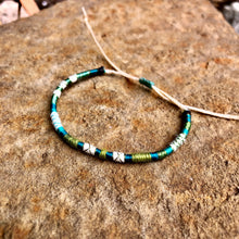 Load image into Gallery viewer, "Explore More" Fiber Threads with Merino Wool Wanderlust Bracelet
