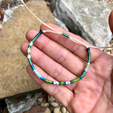Load image into Gallery viewer, "Explore More" Fiber Threads with Merino Wool Wanderlust Bracelet
