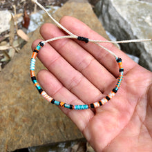 Load image into Gallery viewer, "Wind and Waves" Fiber Threads with Merino Wool Wanderlust Bracelet
