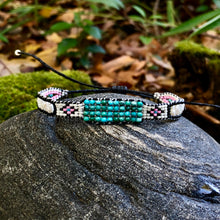 Load image into Gallery viewer, "It Was All a Dream” Turquoise, Pearl, and Seed Bead Dream Bracelet
