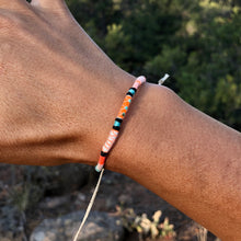 Load image into Gallery viewer, “Dancing Rabbit” Cotton with Turquoise Wanderlust Bracelet
