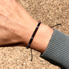 Load image into Gallery viewer, “Grizzly Bear” Cotton and Irish Waxed Linen Cord Wanderlust Bracelet
