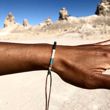 Load image into Gallery viewer, “Windsurfer" Fiber Threads with Merino Wool Wanderlust Bracelet
