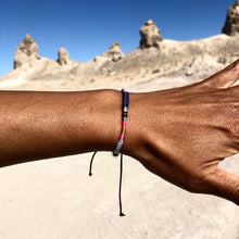 Load image into Gallery viewer, “Trona" Fiber Threads with Merino Wool Wanderlust Bracelet
