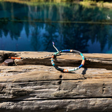 Load image into Gallery viewer, “Take Care of Yourself First" Fiber Threads with Merino Wool Wanderlust Bracelet
