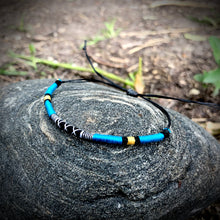 Load image into Gallery viewer, “Hope” Cotton and Irish Waxed Linen Cord Wanderlust Bracelet
