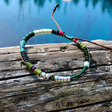 Load image into Gallery viewer, ”Stay on Your Path" Fiber Threads with Merino Wool Wanderlust Bracelet
