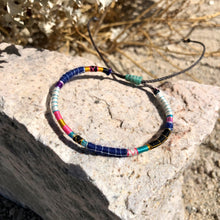 Load image into Gallery viewer, “Trona" Fiber Threads with Merino Wool Wanderlust Bracelet
