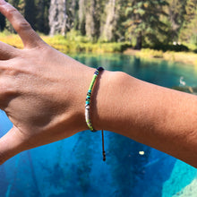 Load image into Gallery viewer, “Straight on ‘til Morning" Fiber Threads with Merino Wool Wanderlust Bracelet
