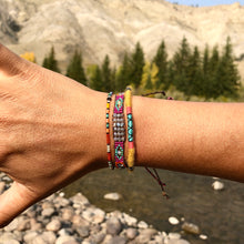Load image into Gallery viewer, “Aspen and Pine" Ethiopian Opal, Turquoise, Glow Beads, and Seed Bead Spirit Bracelet
